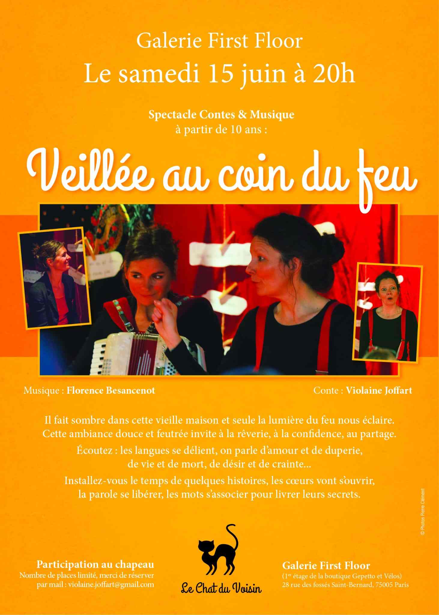 Veillée au coin du feu, spectacle Conte & Musique