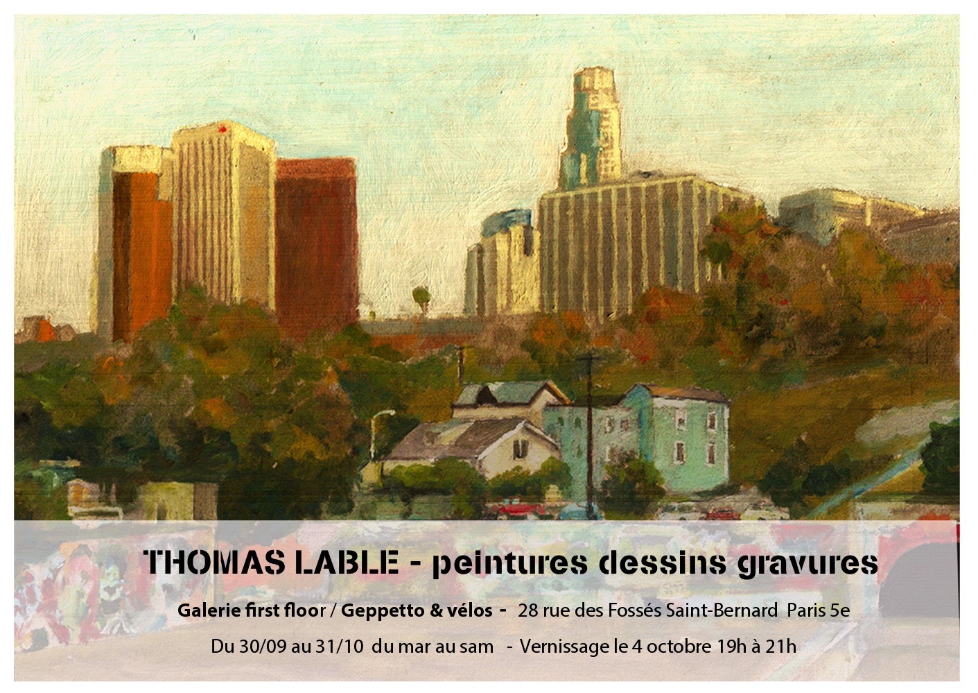 Exposition et vernissage de l'artiste Thomas Lable