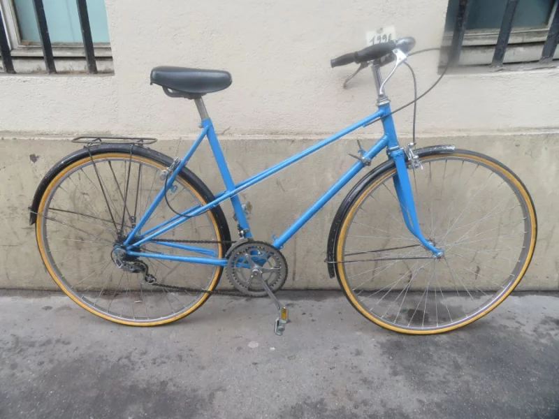 Vélo vintage demi course bleu